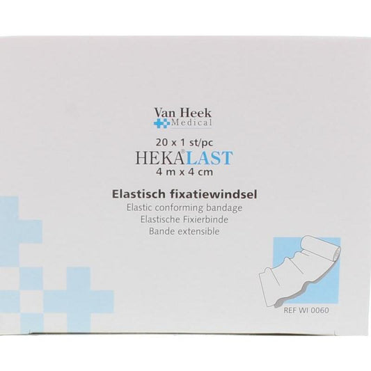Hekalast Elastisch windsel 4 m x 4 cm 20st