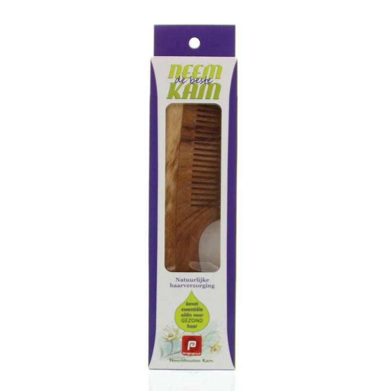 Holisan Neem houten kam handvat fijn 1st