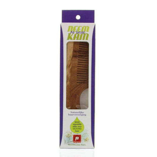 Holisan Neem houten kam handvat fijn 1st