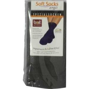 GM Soft socks grijs 23cm XL 1paar