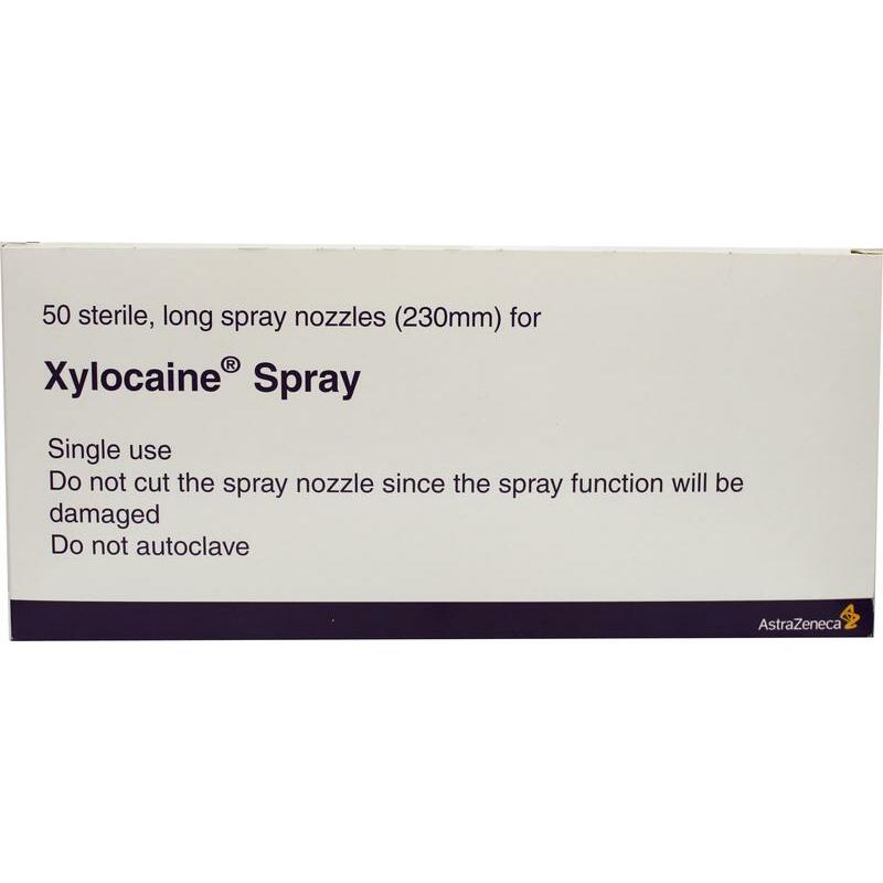 Astra Zeneca Canule 230mm voor xylocaine spray 50st