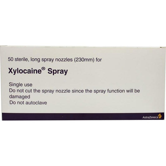 Astra Zeneca Canule 230mm voor xylocaine spray 50st