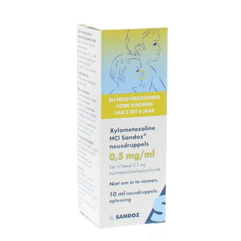 Sandoz Xylometazoline 0,5 mg/ml druppels 10ml