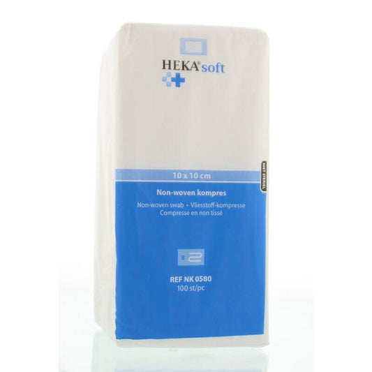 Hekasoft Non-woven kompres 10 x 10 100st