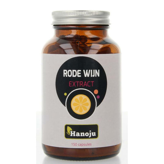 Hanoju Rode wijn extract 250 mg 150vc