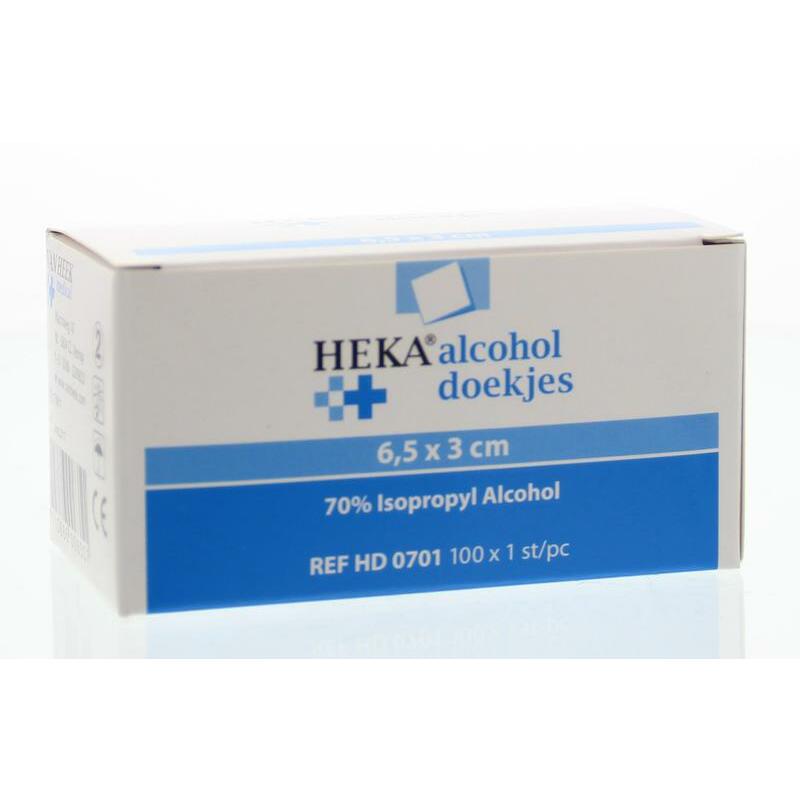 Heka Alcoholdoekjes 6.5 x 3 cm 100st