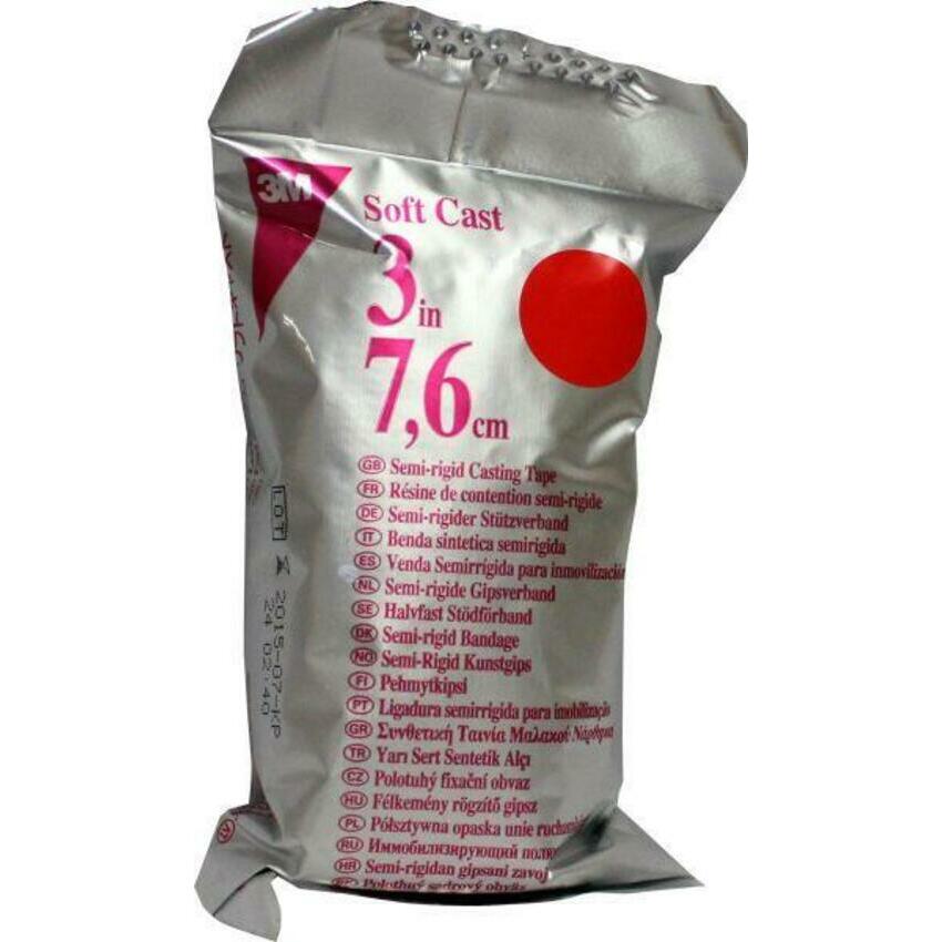 3M Softcast semi rig K gips rood 7.6cm x 360cm 1st