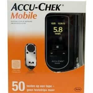 Accu Chek Mobile en 50 testen op tape 1st