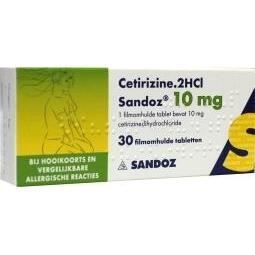 Sandoz Cetirizine 10 mg 30tb