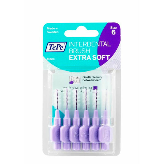 Tepe Interdentale rager extra soft 1.1 mm licht lila 6st