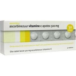 Apotex Ascorbinezuur vitamine C 500 mg 30tb