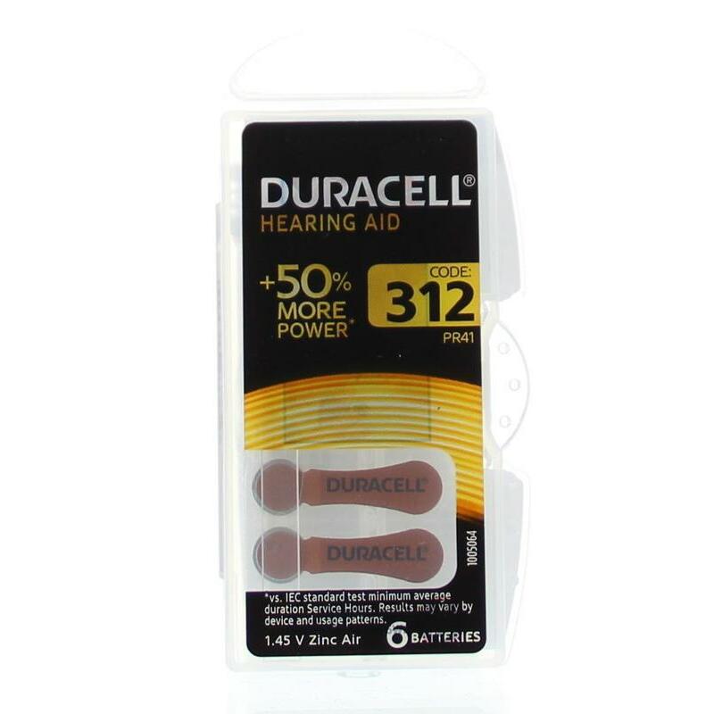 Duracell Hearing aid nummer 312 6st