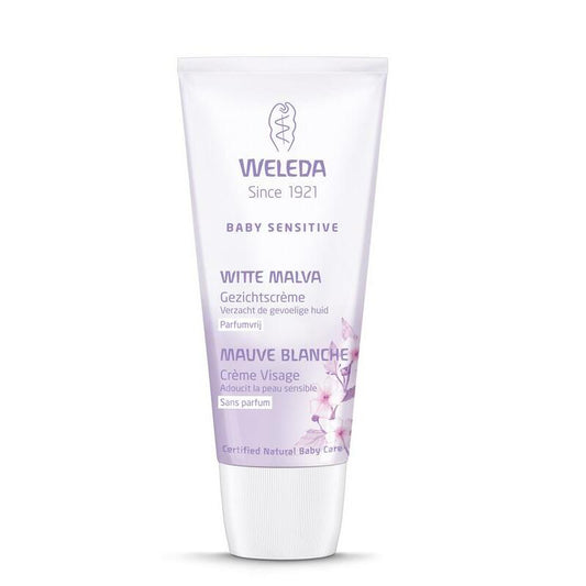 Weleda Baby witte malva sensitive gezichtscreme 50ml