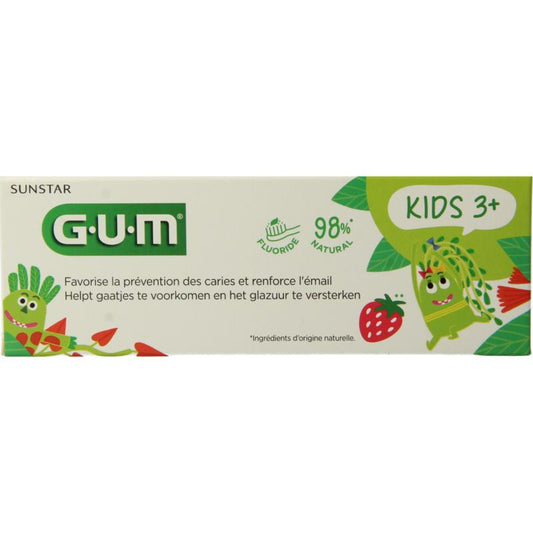 GUM Kids tandpasta aardbei 50ml