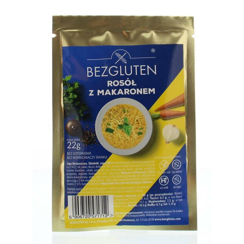 Bezgluten Kippensoep 22g