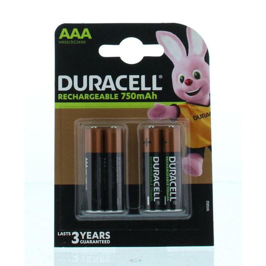 Duracell Rechargeable AAA 750 mAh 4st