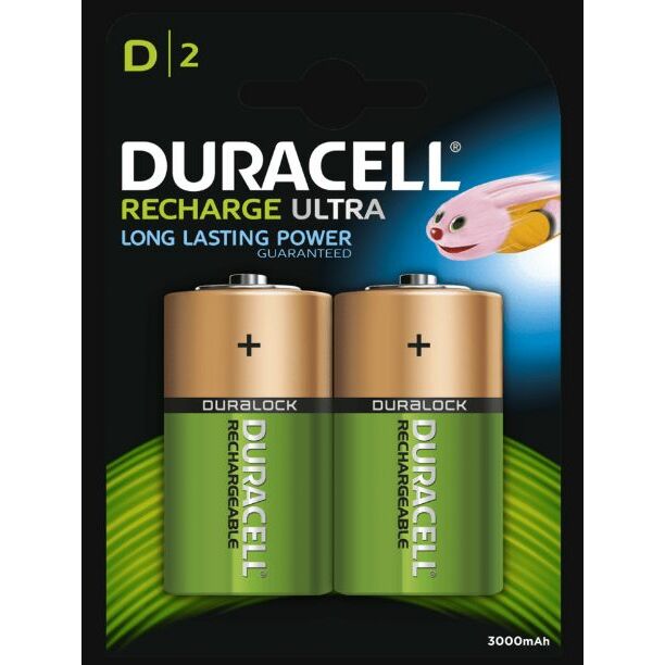 Duracell Rechargeable D HR20 2st