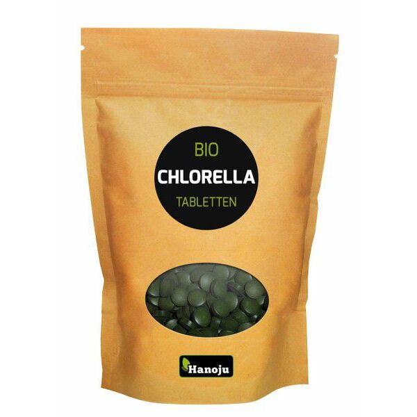 Hanoju Chlorella 400 mg papier zak bio 2500st