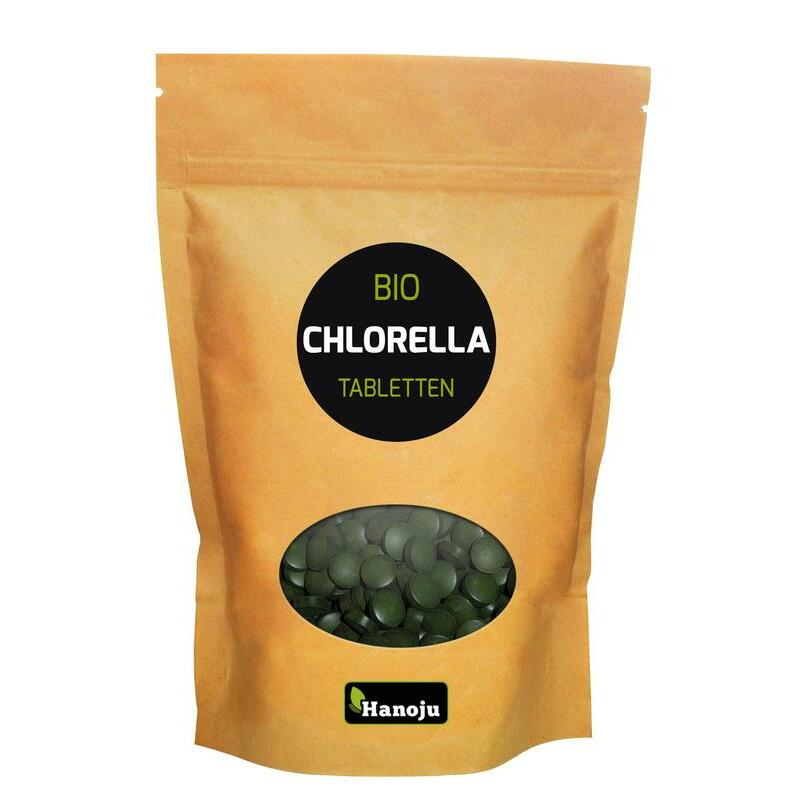 Hanoju Chlorella 400 mg papier zak bio 1250st