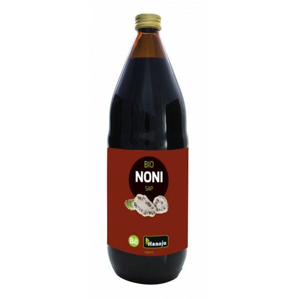 Hanoju Noni sap 100% puur Fiji bio 1000ml