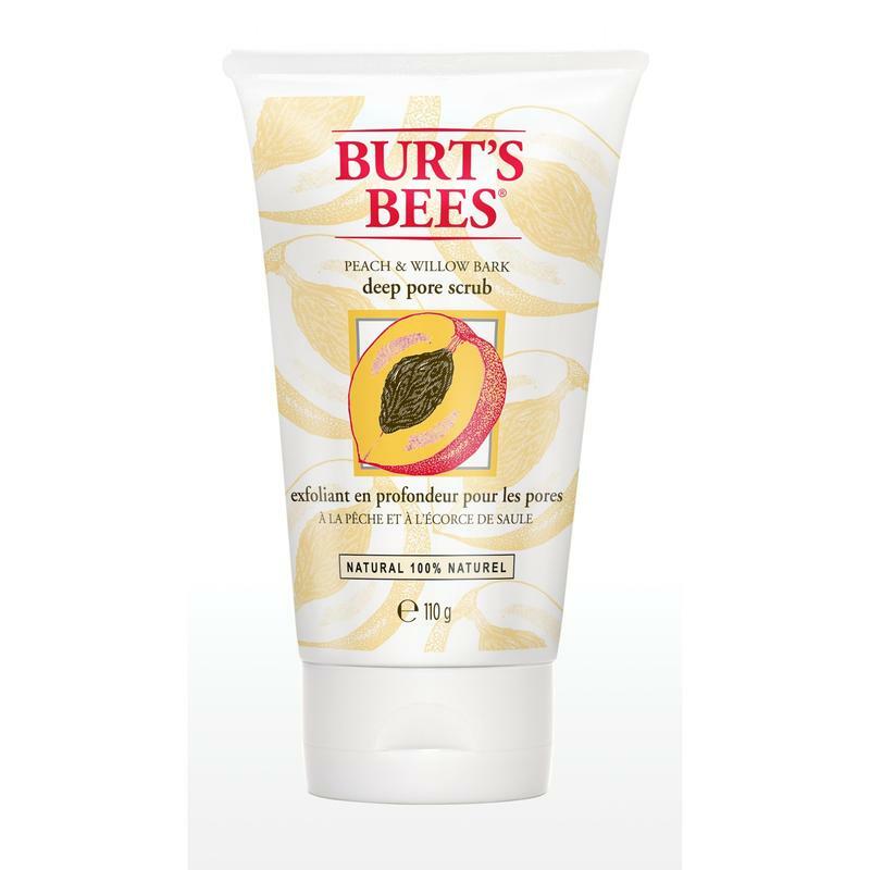 Burts Bees Gezichtscrub peach & willowbark 110g