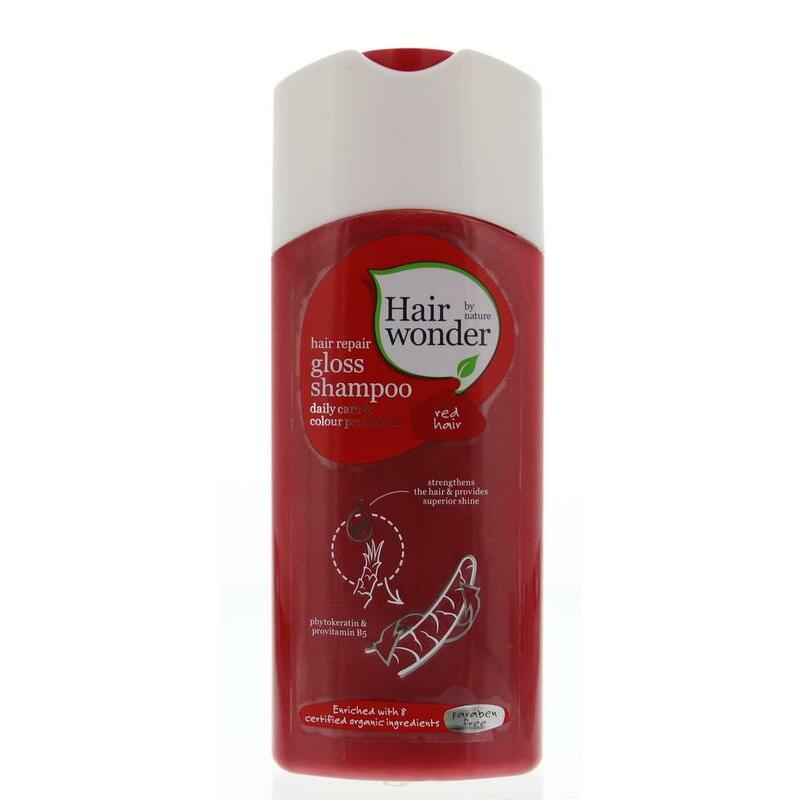 Hairwonder Hair repair gloss shampoo red hair 200ml