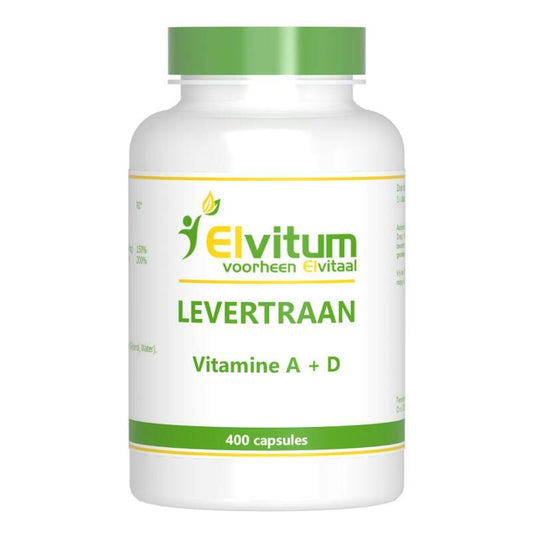 Elvitaal/elvitum Levertraan A D3 400ca