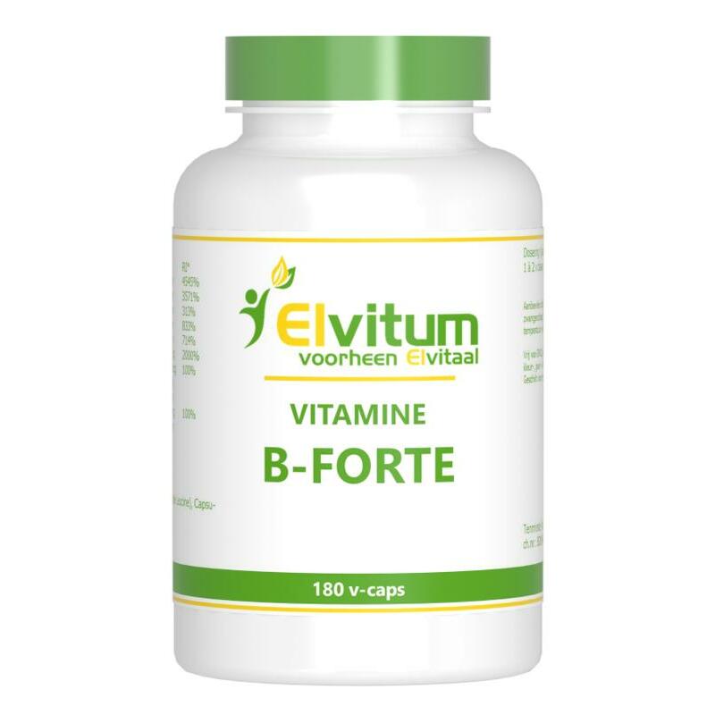 Elvitaal/elvitum Vitamine B-forte gistvrij 180vc