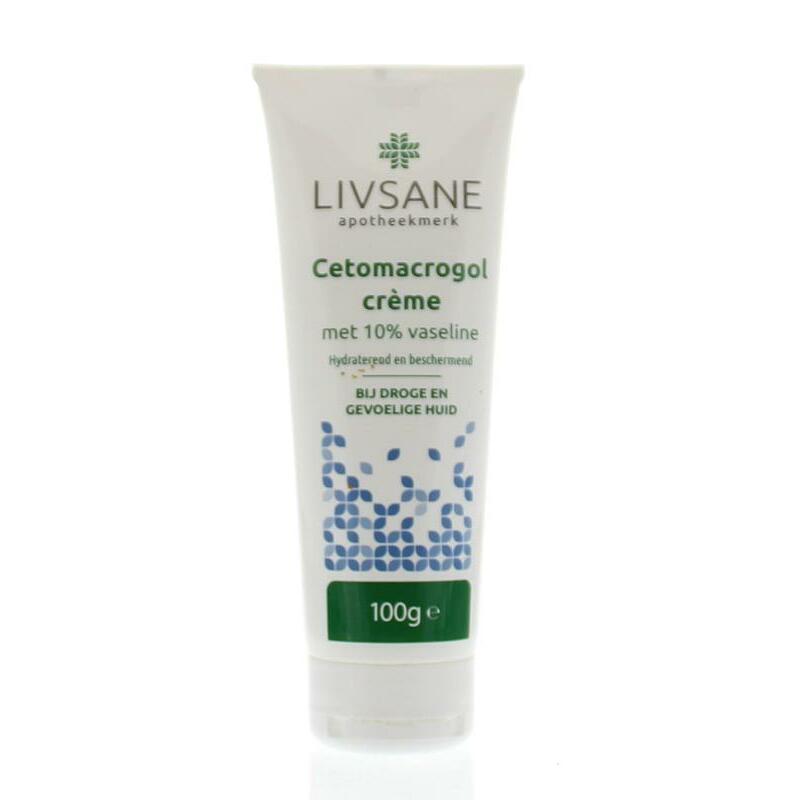 Livsane Cetomacrogolcreme met 10% vaseline in tube 100g