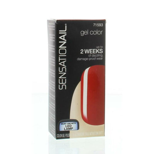 Sensationail Color gel scarlet red 7.39ml