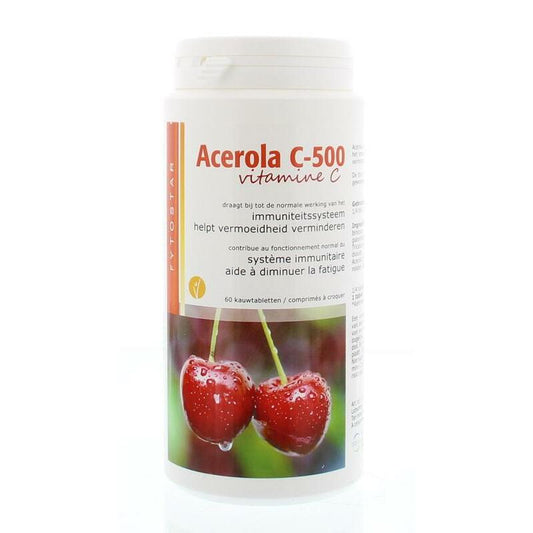 Fytostar Acerola vitamine C500 kauwtablet 60tb