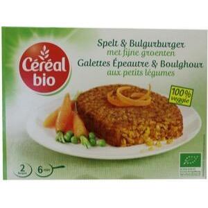 Cereal Bio Spelt & bulgur burger met fijne groenten bio 200g