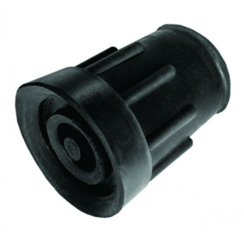Able 2 Kruk-en stokdoppen 21 mm zwart 2st