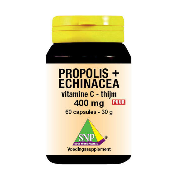 SNP Propolis& echinacea& thijm& vitamine C 400 mg puur 60ca