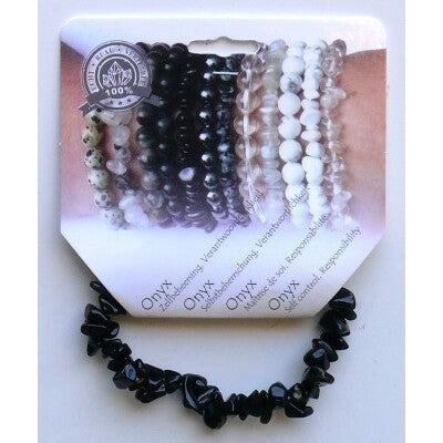 Steengoed Splitarmband onyx 1st