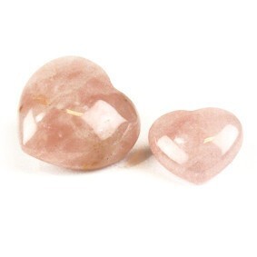 Steengoed Hart 40 mm roze kwarts 1st
