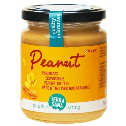 Terrasana Pindakaas fijn zonder zout bio 250g