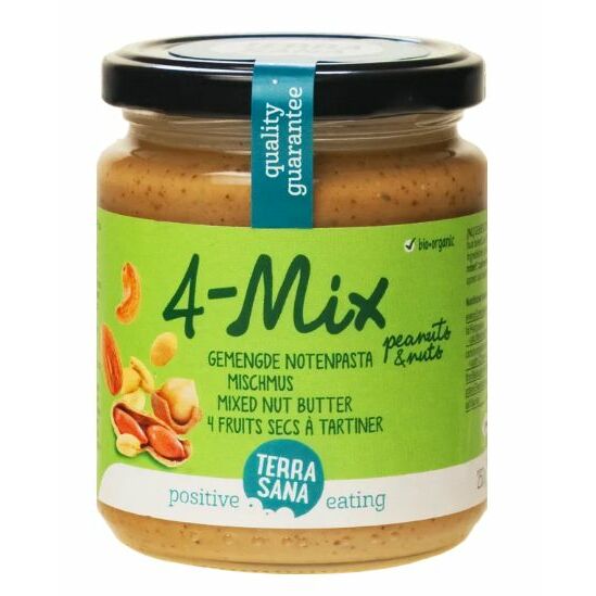 Terrasana Gemengde notenpasta zonder zout bio 250g
