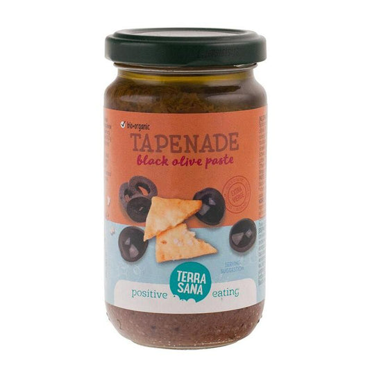 Terrasana Tapenade zwarte olijven bio 180g
