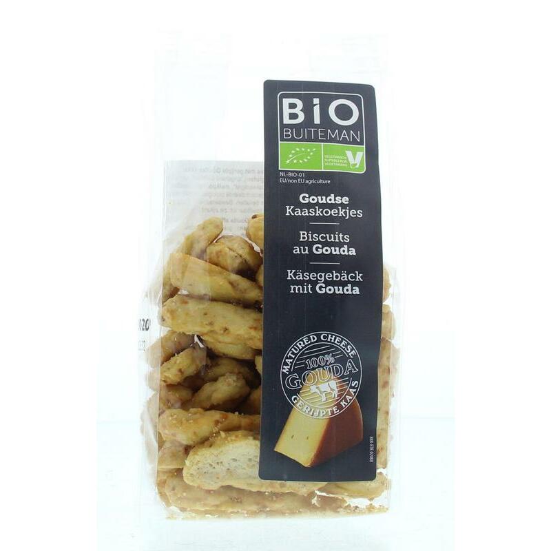 Buiteman Kaaskoekjes bio 125g
