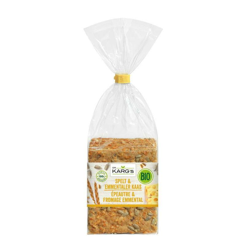 Dr Karg Spelt met emmenthaler bio 200g