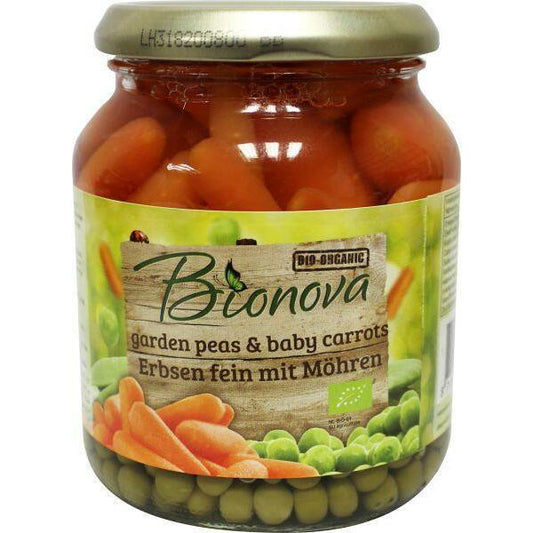 Bionova Doperwten met wortel bio 340g