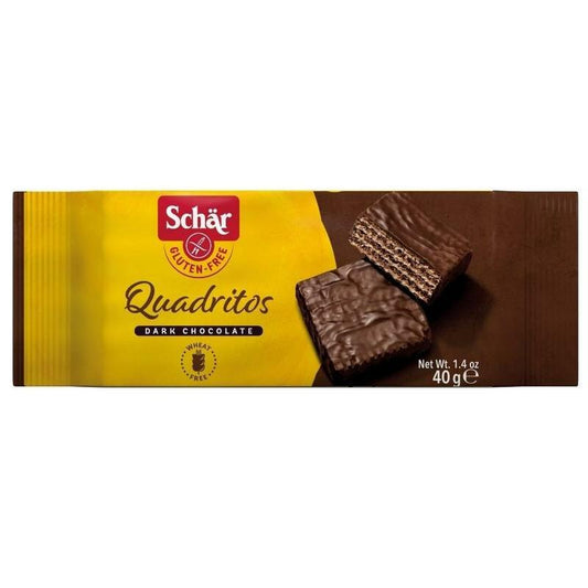 Dr Schar Quadritos cacao wafel 40g