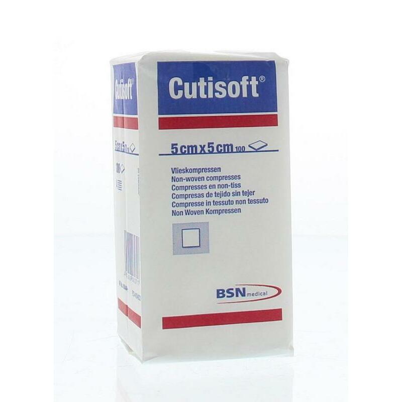Cutisoft Vlieskompres niet steriel 5 cm x 5 cm 100st