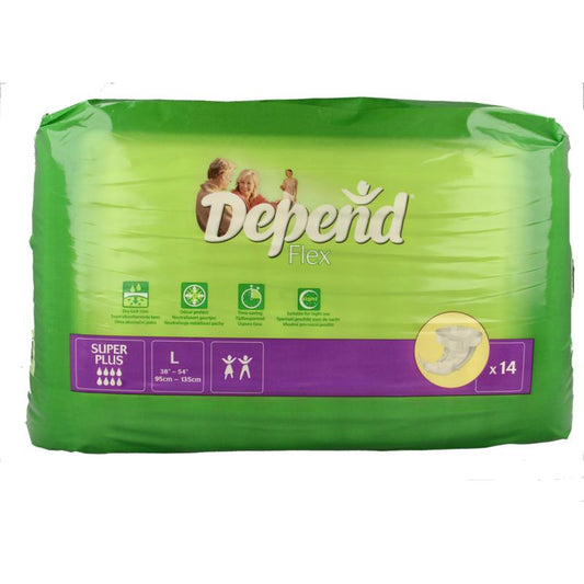 Depend Flex super+ maat L 14st