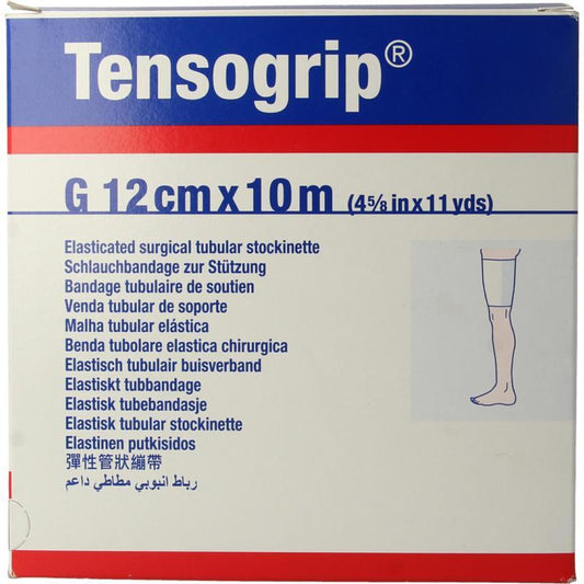 Tensogrip 10m x 12cm huidkleur 1st