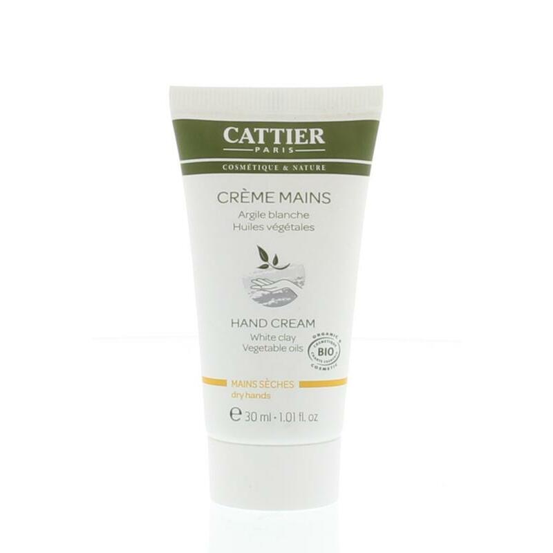 Cattier Handcreme witte klei mini 30ml