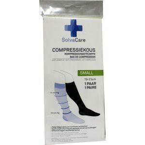 Solvacare Compressiekous zwart S 19 - 23 cm 1paar