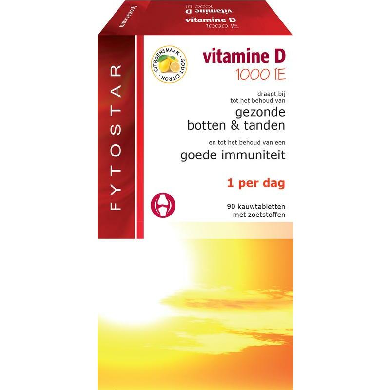 Fytostar Vitamine D kauw zuigtablet 90tb