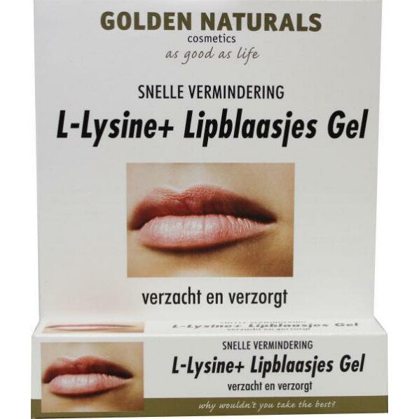 Golden Naturals L-Lysine+ lipblaasjes gel tube 15ml